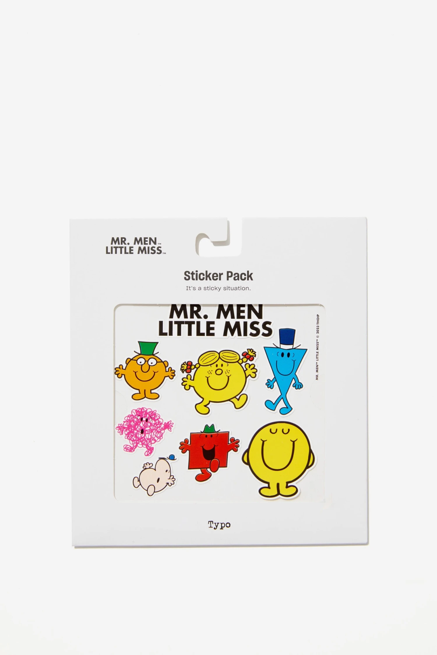 Typo Stickers & Washi Tape Mr. Men Sticker Pack 3 Typo Stickers & Washi Tape Mr. Men Sticker Pack