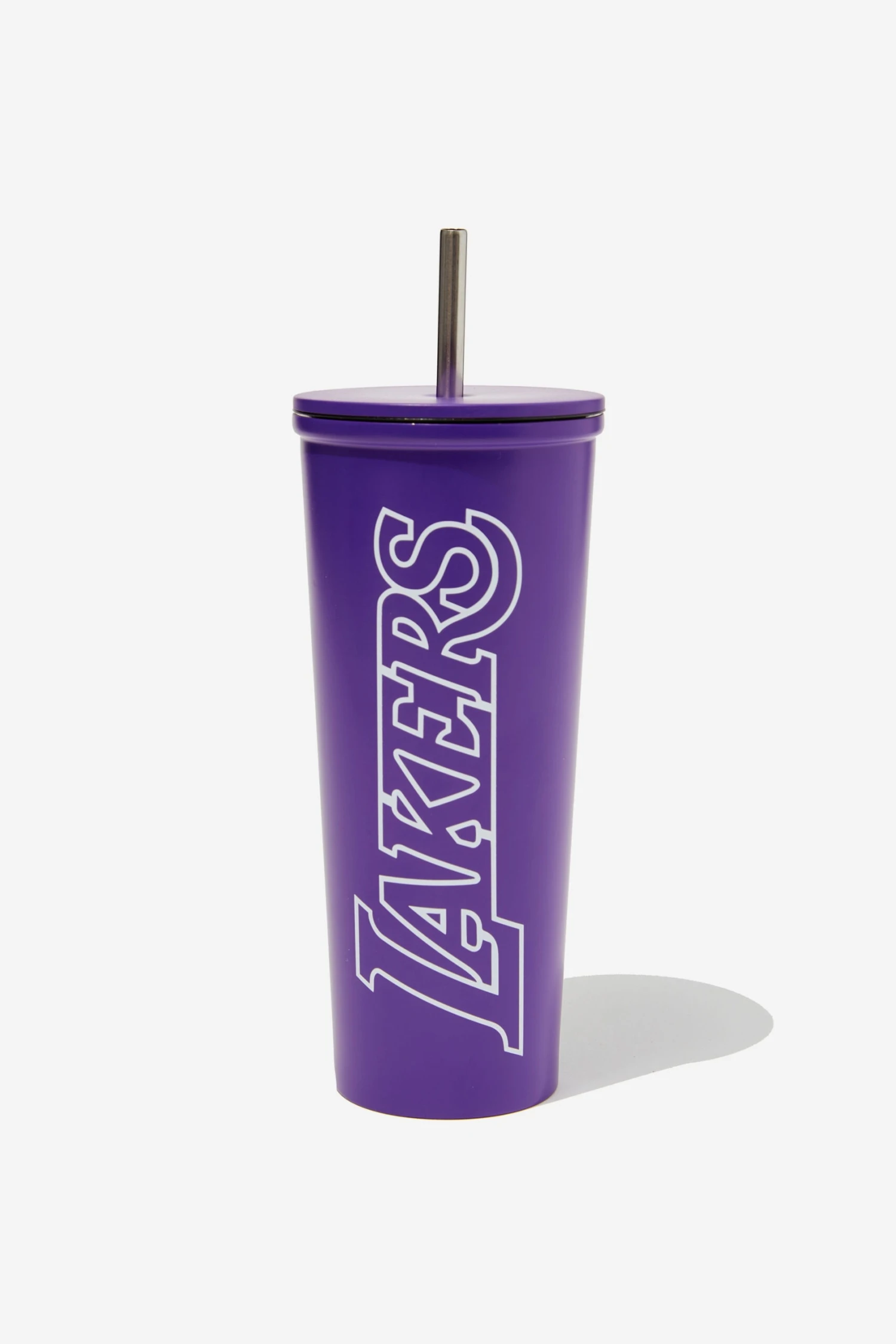 Typo Kitchen + Bar NBA Lakers Metal Smoothie Cup 3 Typo Kitchen + Bar NBA Lakers Metal Smoothie Cup