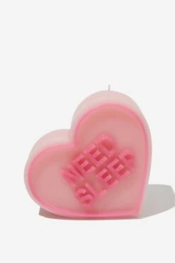 Typo Home Decor Heart Candle