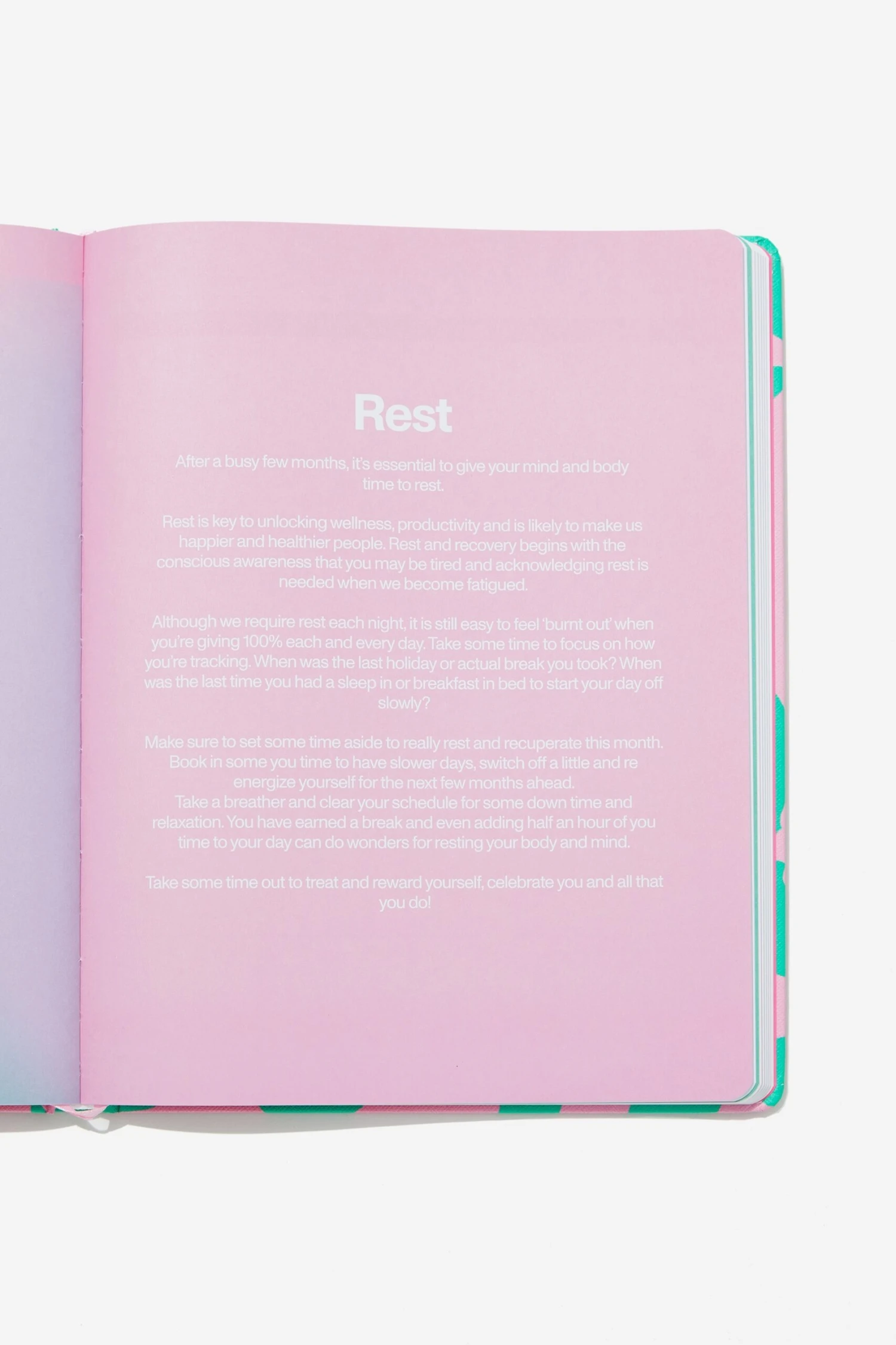 Typo Diaries & Planners Large Undated Wellness Diary 4 Typo Diaries & Planners Large Undated Wellness Diary - Image 2