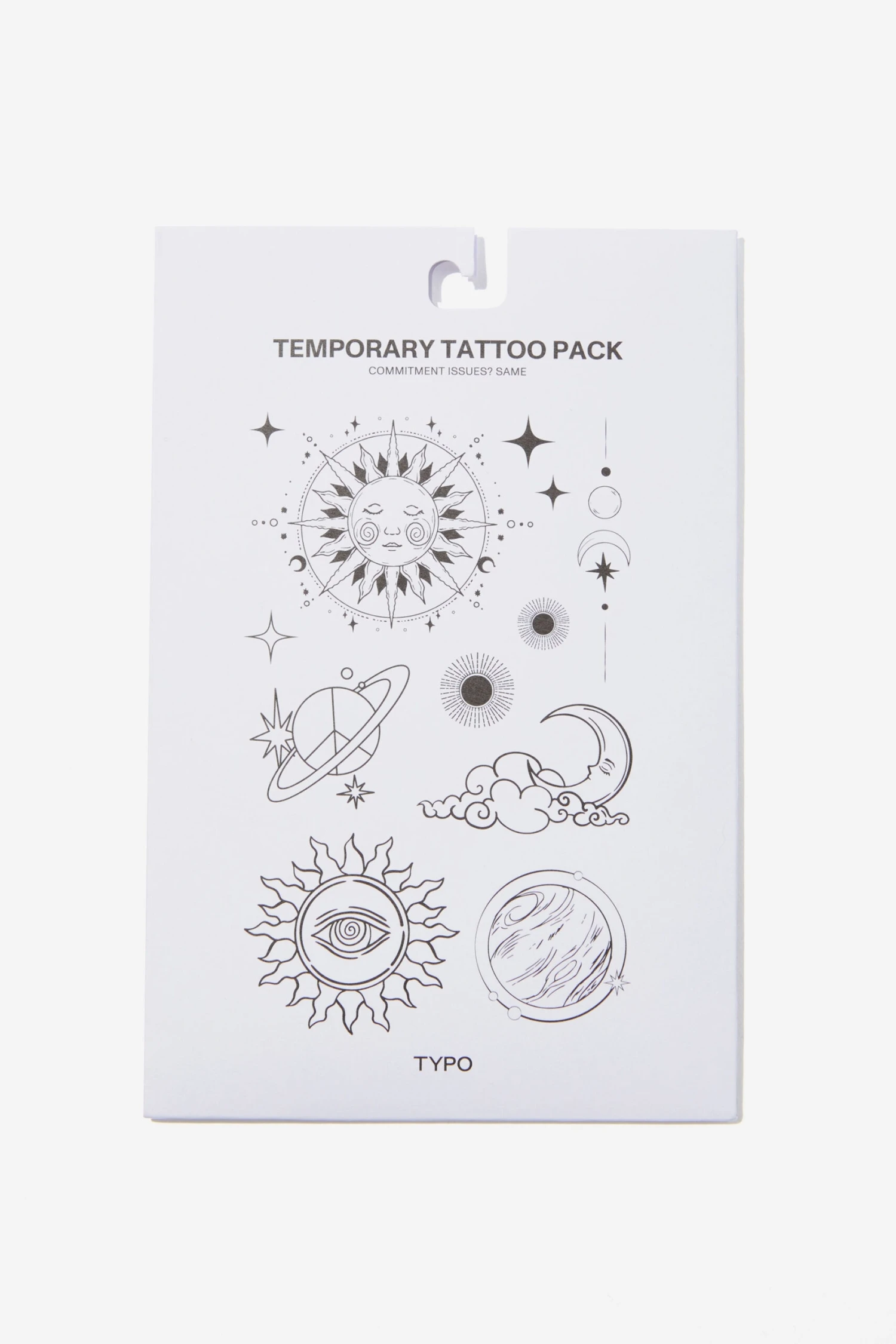 Typo Pencil Cases & Accessories Temporary Tattoo Pack 4 Typo Pencil Cases & Accessories Temporary Tattoo Pack - Image 2