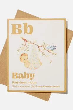 Typo Cards Baby Card