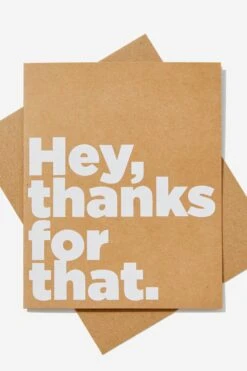 Typo Cards Thank You Card