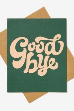 Typo Cards Goodbye Card